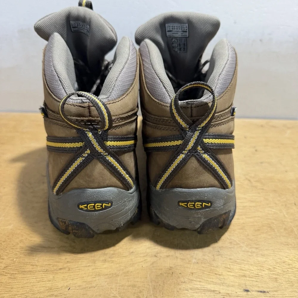 Keen Targhee II Mid Waterproof Hiking Boots Mens 11 Brown Leather 1017346